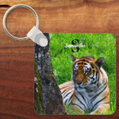 アムールタイガーキーリング キーホルダー (正面)