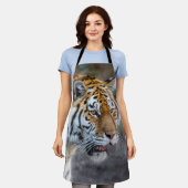 アムールタイガー エプロン (着用した状態)