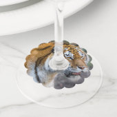 アムールタイガー ワイングラスタグ (クローズアップ)