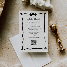 アムールフランスのボウ |のゲ結婚スト詳細QRコード エンクロージャーカード