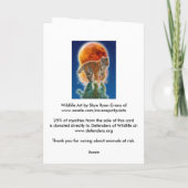 アムール虎の子のアースデーの絶滅危ぐ種カード カード (裏面)