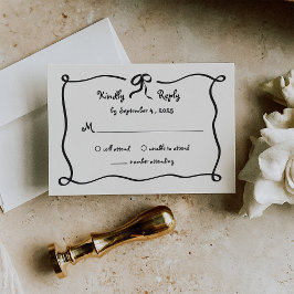 アムール 図解入りの、写真付きのフランスの結婚弓 出欠カード