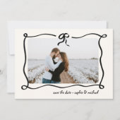 アムール |図解入りの、写真付きのボーフランスのドと写真結婚の セーブザデート (正面)