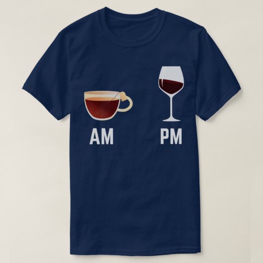 アムpmワイン tシャツ (デザイン正面)