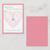 アメイジングバレンタイン | クラスルームメイズバレンタイン いいえ ノートカード (正面/裏面)