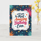 アメイジングバースデーフレームカード カード (黄色い花)
