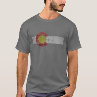 アメイジング・コロラド州の旗 ビンテージ スタイル 州の愛国心 Tシャツ