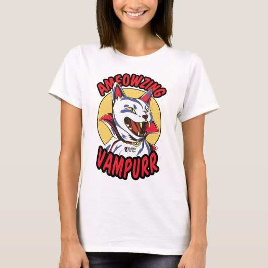 アメオウジングVampurr女性白 Tシャツ (正面)