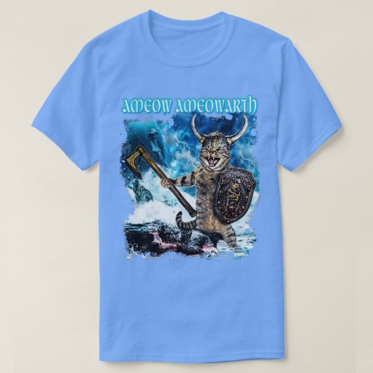 アメオウ・アメオワース・メタル・キャッツ・トリビュート Tシャツ (デザイン正面)