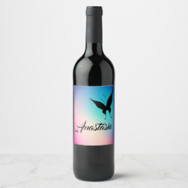 アメカッコいいージングRainbow Buterfly ワインラベル