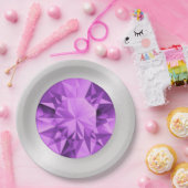 アメシストの紙皿 ペーパープレート (パーティー)