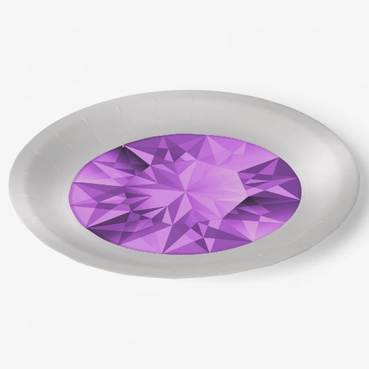 アメシストの紙皿 ペーパープレート (アングル)