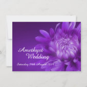 アメシストの結婚33周年パーティー招待状 招待状 (正面)