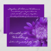 アメシストの結婚6周年パーティー招待状 招待状 (正面/裏面)