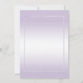 アメシストジェム＆グリッター 33周年結婚記念日 招待状 (裏面)