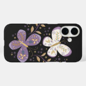 アメジストとゴールドの蝶々  Case-Mate iPhoneケース (裏面 (横))