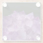 アメジストの切り開き石 ガラスコースター (裏面)