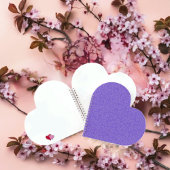 アメジストの花のハート ノートブック