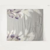 アメジストアンソリウムのイ草 タペストリー (正面(横))