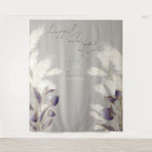 アメジストアンソリウムのイ草 タペストリー (正面)