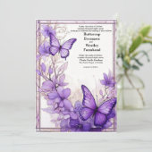 アメジストウイング結婚式招待状 招待状 (スタンド正面)