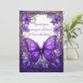 アメジストウイング誕生日招待状 招待状 (スタンド正面)