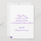 アメジストウイング誕生日招待状 招待状 (裏面)