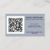 アメジストウイングQR名刺 名刺 (裏面)