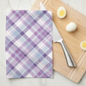 アメジストウズプレイド キッチンタオル (四つ折り)