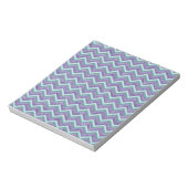 アメジストガラスのジグザグ模様 ノートパッド (回転)