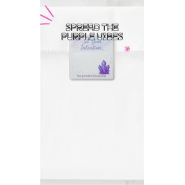 アメジストクリスタルをテーマにしたパステルステッカー スクエアシール