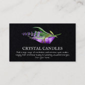 アメジストクリスタルキャンドルインテンションスペルビジネスC 名刺 (正面)