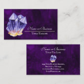 アメジストクリスタルパープルビューティフル 名刺 (正面/裏面)