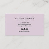 アメジストクリスタルヒーリングアーツビジネスカード 名刺 (裏面)