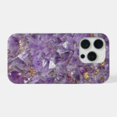 アメジストクリスタルフォンケース iPhoneケース (裏面横)