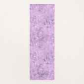アメジストクリスタルルック薄紫パープルヨガマット ヨガマット (正面)