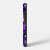 アメジストクリスタル宝石iPhoneケース iPhoneケース (左側面)