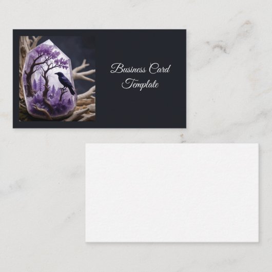 アメジストクリスタル – クロウズブラックバードラヴェンス 名刺 (正面/裏面)
