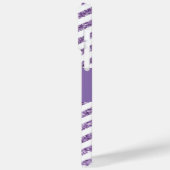 アメジストグリッターシボロンブラック&ホワイトモノグラム Case-Mate iPhoneケース (裏面 / 左)