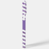 アメジストグリッターシボロンブラック&ホワイトモノグラム Case-Mate iPhoneケース (裏面 / 右)