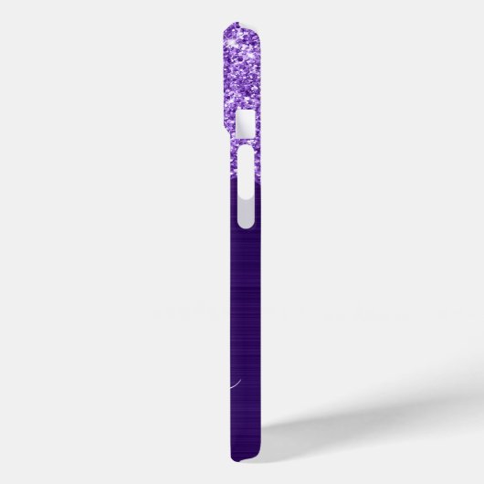 アメジストグリッタードリップスグラムガーリー署名 Case-Mate iPhoneケース (裏面 / 左)