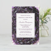 アメジストゲードパープルブライダルシャワー招待 招待状 (スタンド正面)