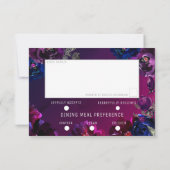 アメジストサファイアオムバジュエルトーンミールチョイスRSVP 出欠カード (裏面)