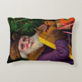 アメジストサンタ角形枕 アクセントクッション (裏面)