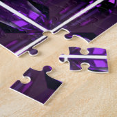 アメジストジェムストーンパープル ジグソーパズル (側面)