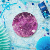 アメジストジェムストーン ペーパープレート (パーティー)