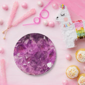 アメジストジェムストーン ペーパープレート (パーティー)