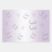 アメジストジェム&グリッター33結婚周年記念 ラッピングペーパーシート (正面3)