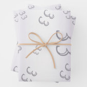 アメジストジェム&グリッター33結婚周年記念 ラッピングペーパーシート (インサイチュ)