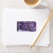 アメジストジオードバイオレットクリスタルジェムストーン ラベル (インサイチュ)